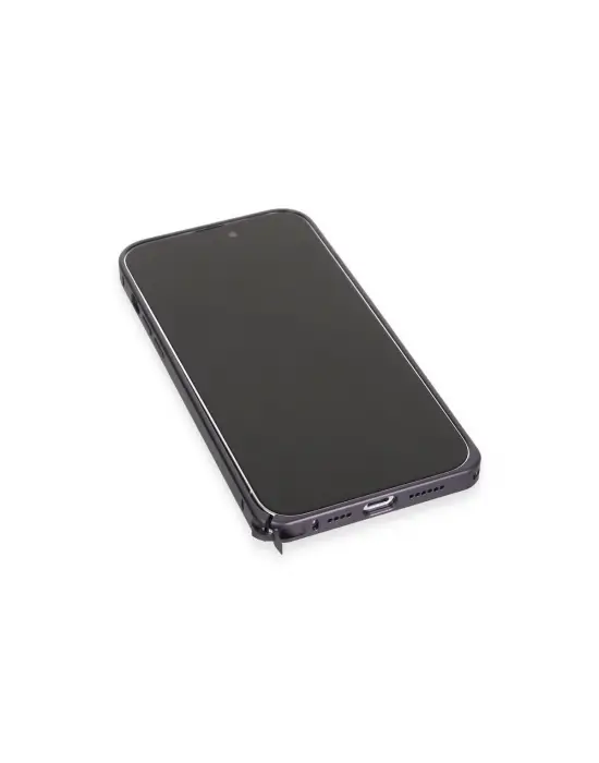 Joko Apple İphone 14 Pro Kılıf Metal Bumper Magneticsafe Kapak - Derin Mor