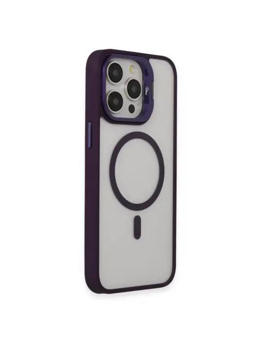 Joko Apple İphone 14 Pro Kılıf Roblox Lens Magsafe Standlı Kapak - Derin Mor