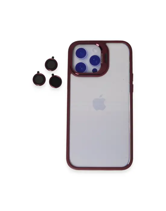 Joko Apple İphone 14 Pro Kılıf Roblox Lens Standlı Kapak - Bordo