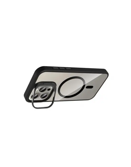 Joko Apple İphone 14 Pro Max Remim Lensli Magsafe Standlı Kapak - Siyah