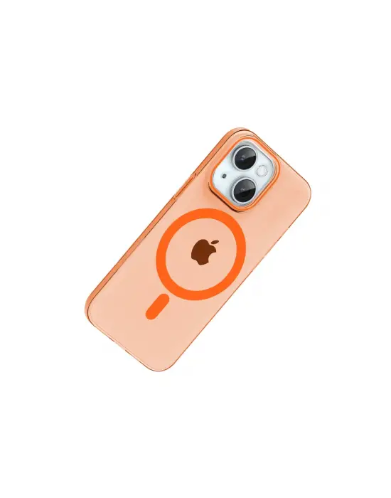Joko Apple İphone 15 Pc Blank Magsafe Kapak - Turuncu
