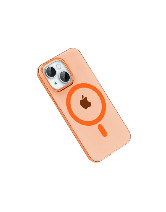 Joko Apple İphone 15 Pc Blank Magsafe Kapak - Turuncu