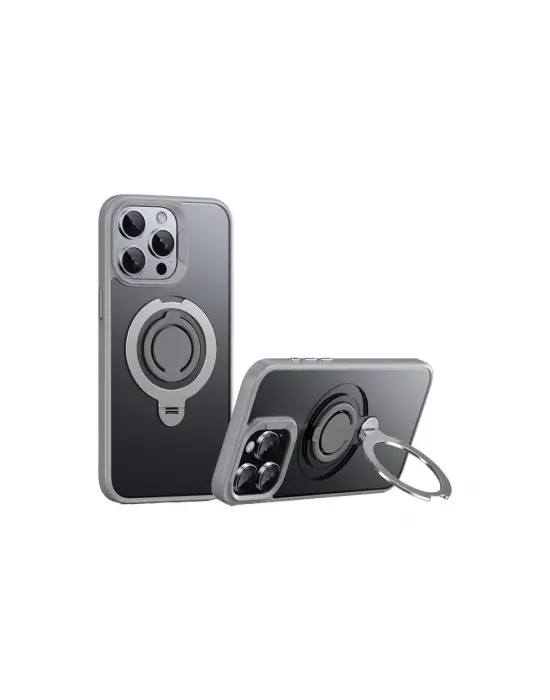 Joko Apple İphone 15 Pro Max Avatar 360 Dönen Magsafe Kapak - Titan Gri