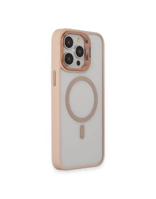 Joko Apple İphone 15 Pro Max Kılıf Roblox Lens Magsafe Standlı Kapak - Pudra