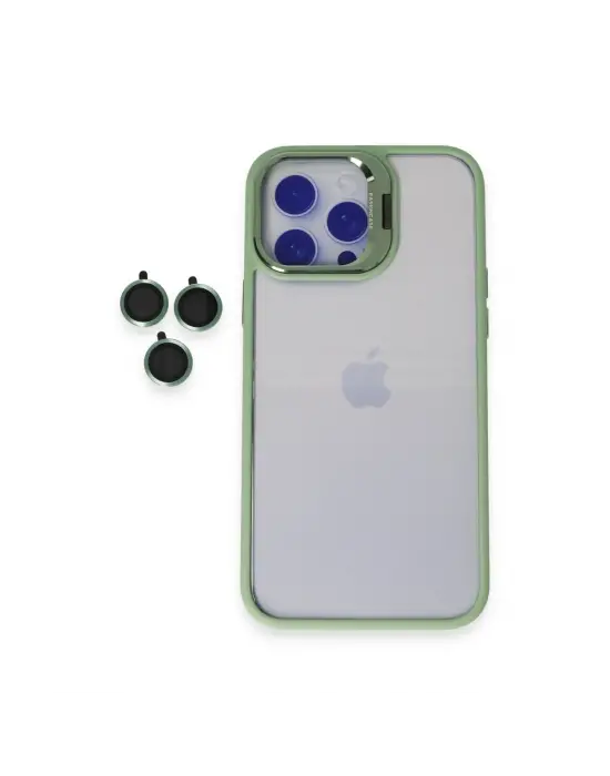 Joko Apple İphone 15 Pro Max Kılıf Roblox Lens Standlı Kapak - Yeşil