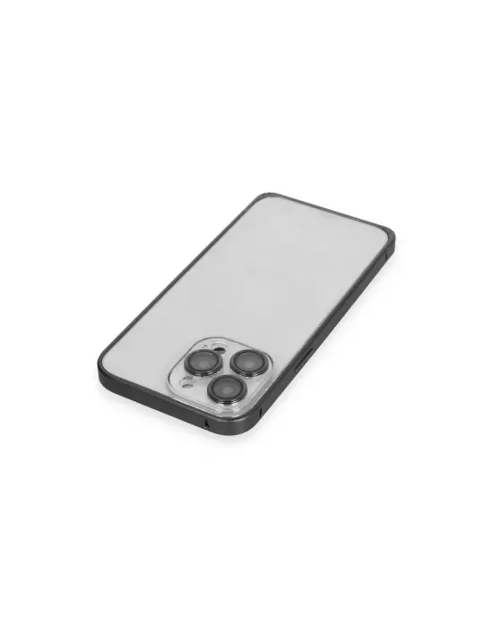 Joko Apple İphone 15 Pro Max Metal Bumper Mat Kapak - Siyah