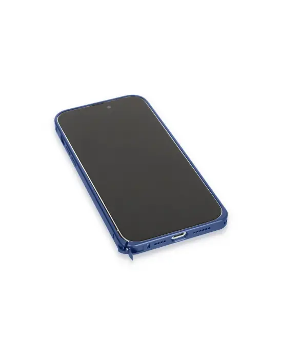 Joko Apple İphone 15 Pro Metal Bumper Mat Kapak - Lacivert