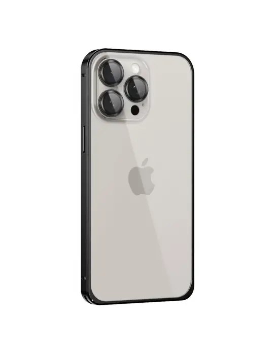 Joko Apple İphone 15 Pro Metal Bumper Mat Kapak - Siyah