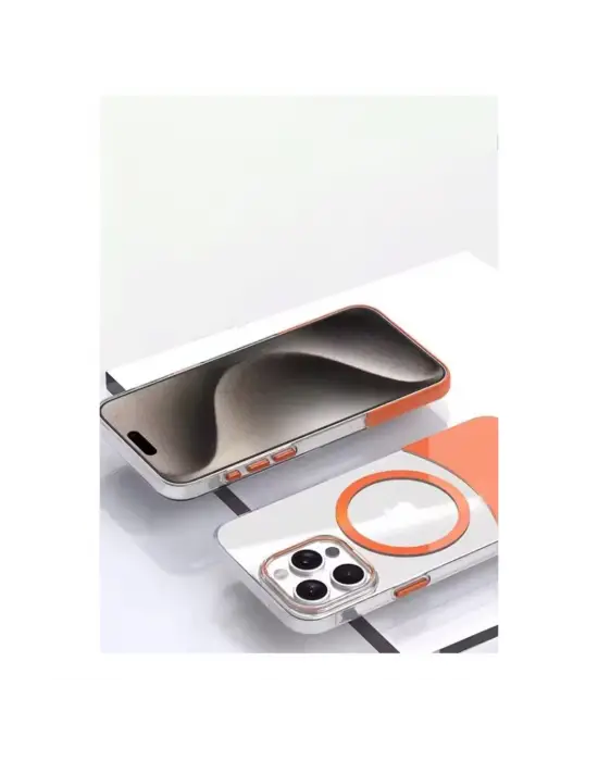 Joko Apple İphone 15 Pro Pc Suit Magsafe Kapak - Turuncu