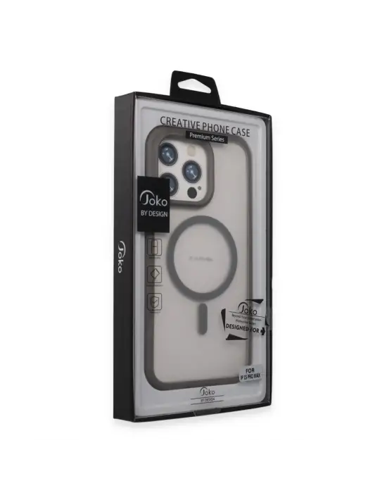 Joko Apple İphone 15 Pro Toras Airbag Magsafe Kapak - Titan Gri
