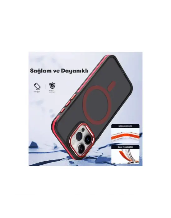 Joko Apple İphone 15 Pro Winner Magsafe Kapak - Derin Mor