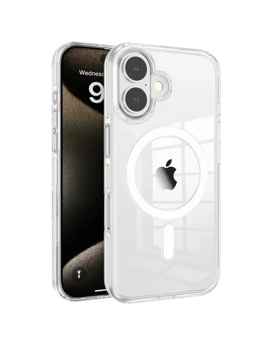 Joko Apple İphone 16 Gleam Pc Sert Magsafe Kılıf - Şeffaf
