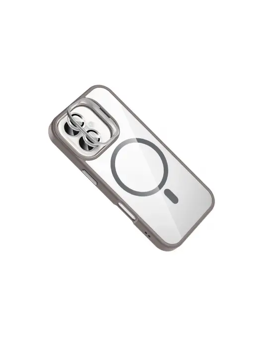 Joko Apple İphone 16 Plus Remim Lensli Magsafe Standlı Kapak - Titan Gri