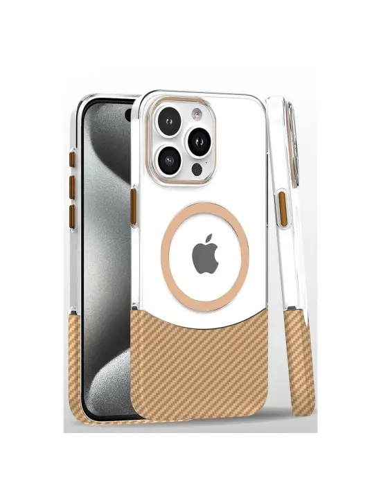 Joko Apple İphone 16 Pro Carbon Puzzle Magsafe Kapak - Desert