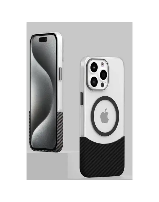 Joko Apple İphone 16 Pro Carbon Puzzle Magsafe Kapak - Desert