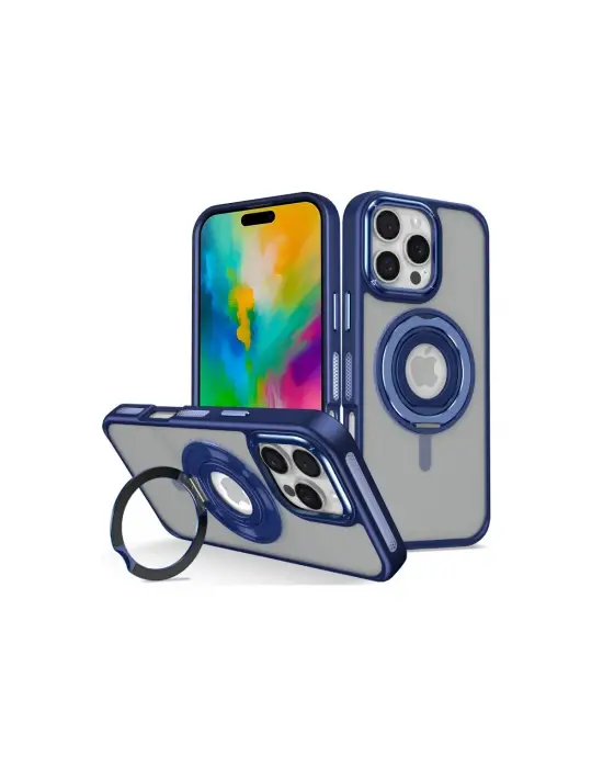 Joko Apple İphone 16 Pro Max Banza Magsafe Standlı Kapak - Lacivert