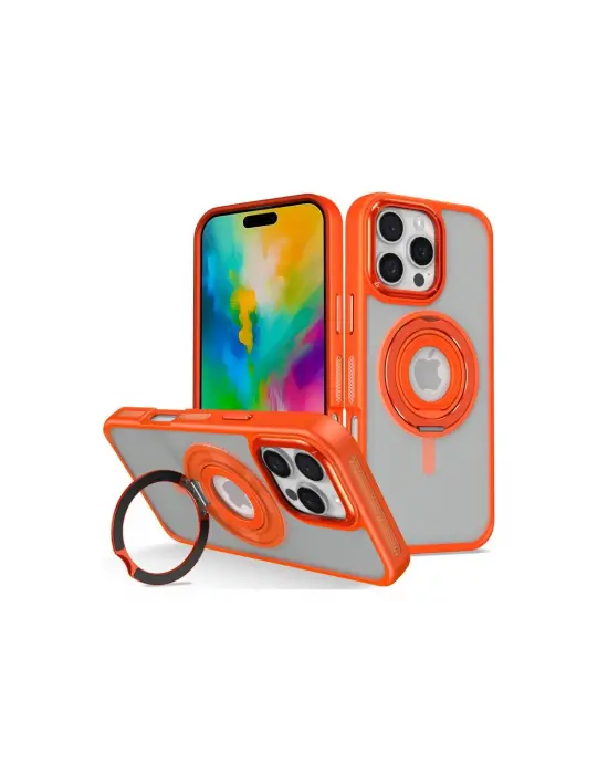 Joko Apple İphone 16 Pro Max Banza Magsafe Standlı Kapak - Turuncu