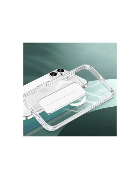 Joko Apple İphone 16 Pro Max Kılıf Alfa Magsafe Standlı Kapak - Şeffaf