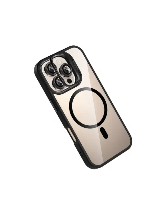 Joko Apple İphone 16 Pro Max Remim Lensli Magsafe Standlı Kapak - Siyah