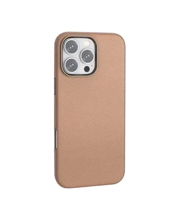 Joko Apple İphone 16 Pro Max Wonder Deri Magsafe Kapak - Bronz