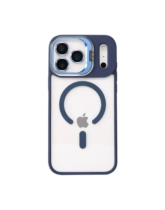 Joko Apple İphone 17 Pro Max Remim Lensli Magsafe Standlı Kapak - Lacivert