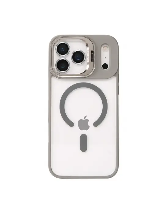 Joko Apple İphone 17 Pro Max Remim Lensli Magsafe Standlı Kapak - Titan Gri