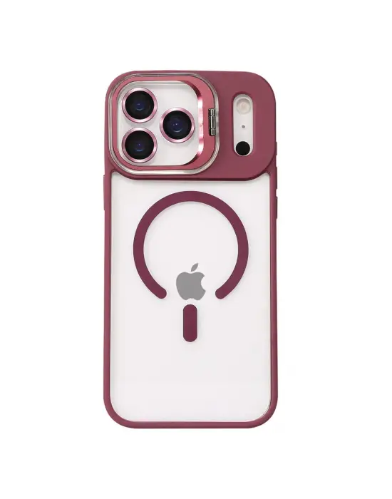 Joko Apple İphone 17 Pro Remim Lensli Magsafe Standlı Kapak - Bordo