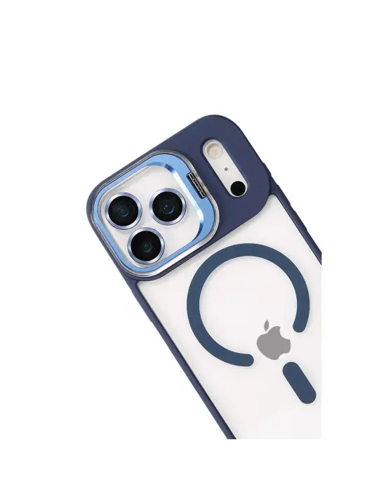 Joko Apple İphone 17 Pro Remim Lensli Magsafe Standlı Kapak - Lacivert