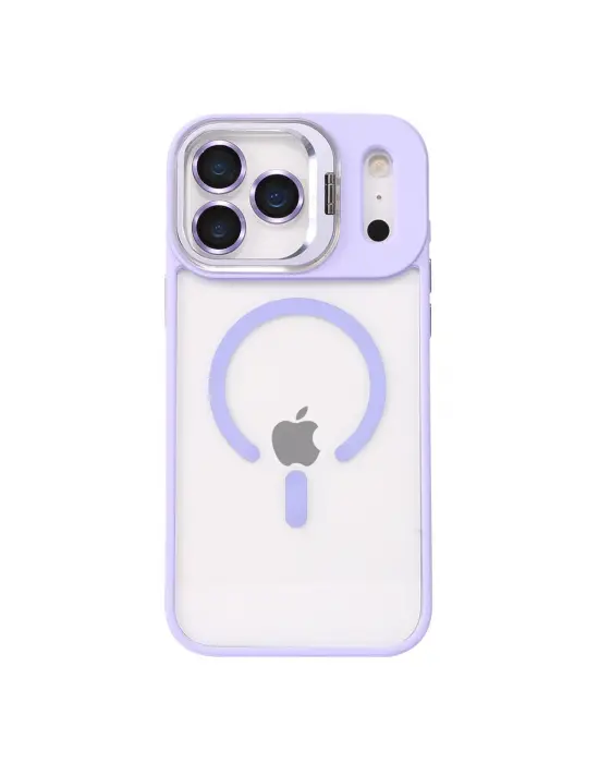 Joko Apple İphone 17 Pro Remim Lensli Magsafe Standlı Kapak - Lila