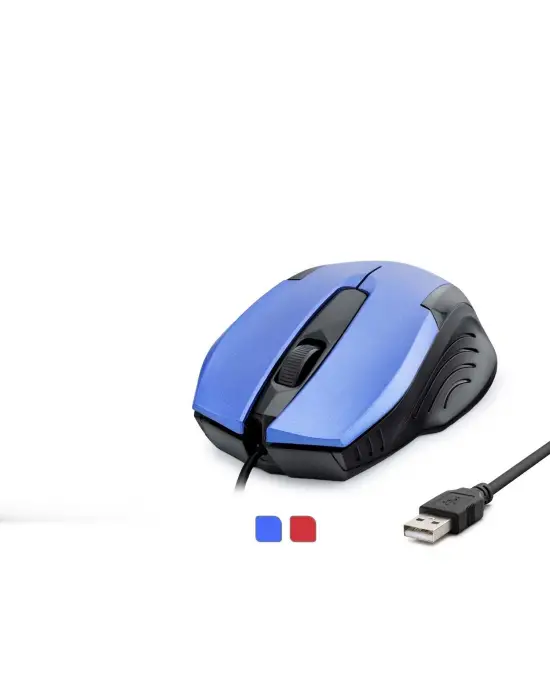 Kablolu Mouse 800 DPI 140 Cm Mavi Kırmızı HDX3254