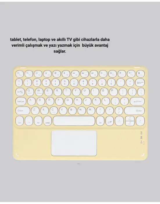 Kablosuz Bluetooth Klavye – Slim Taşınabilir Tasarım