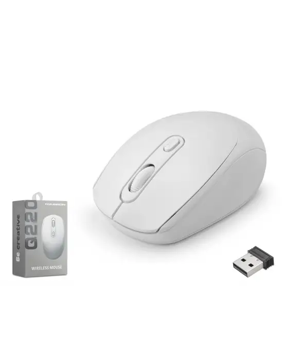 Kablosuz Mouse 1600 Dpi Beyaz Q220W