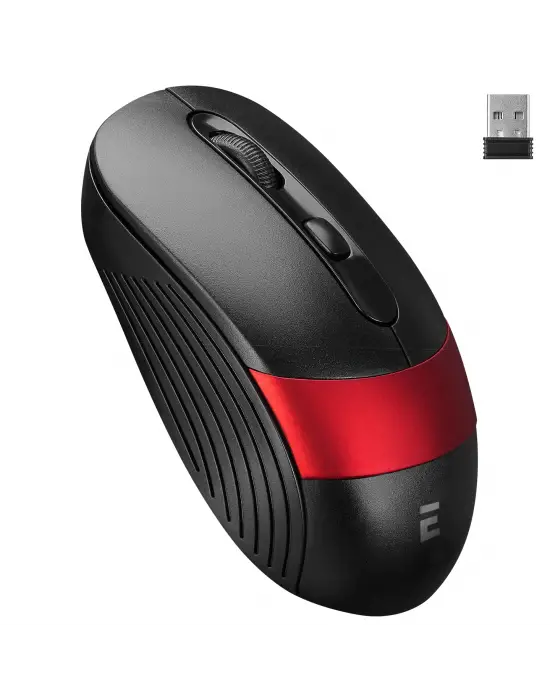Kablosuz Mouse 1600 Dpi Siyah Kırmızı SM18SK