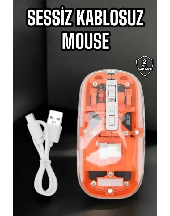 Kablosuz Mouse Fare 5.0 Bluetooth Bağlantılı Usb Girişli