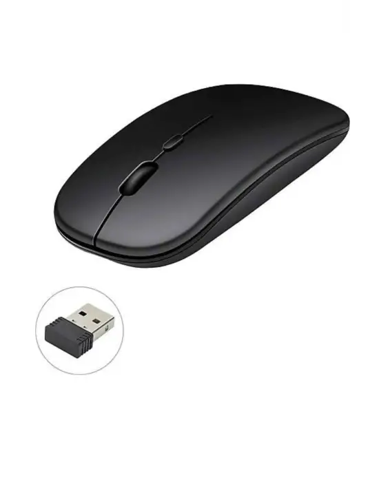 Kablosuz Mouse Fare Şarjlı Bluetooth Wireless Çift Modlu Sessiz