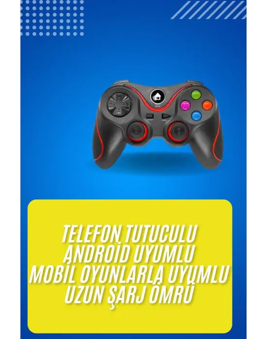 Kablosuz Oyun Kolu Bluetooth Joystick Gamepad Android Uyumlu
