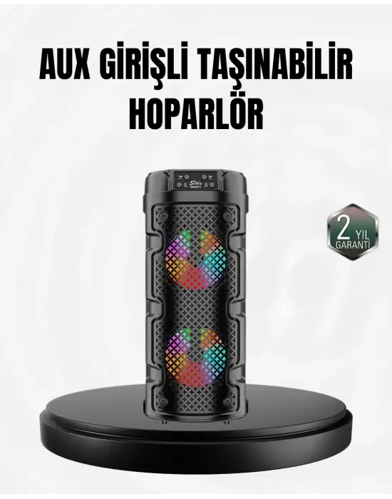 Kablosuz Stereo Hoparlör Usb + Sd Kart + Aux Destekli Bluetooth 5.0