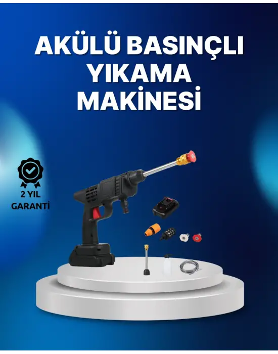 Kablosuz Taşınabilir Basınçlı Yıkama Tabancası Köpük Şişeli