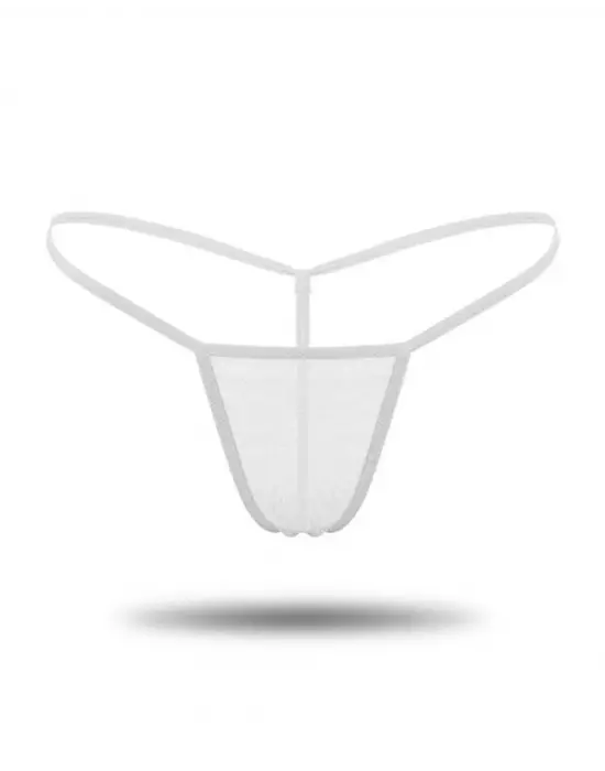 Kadın 3lü Transparan Tül String TG271304