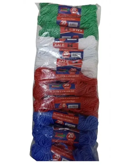 Kale Plastik Çamaşır İpi 20 Metre 24 Adet
