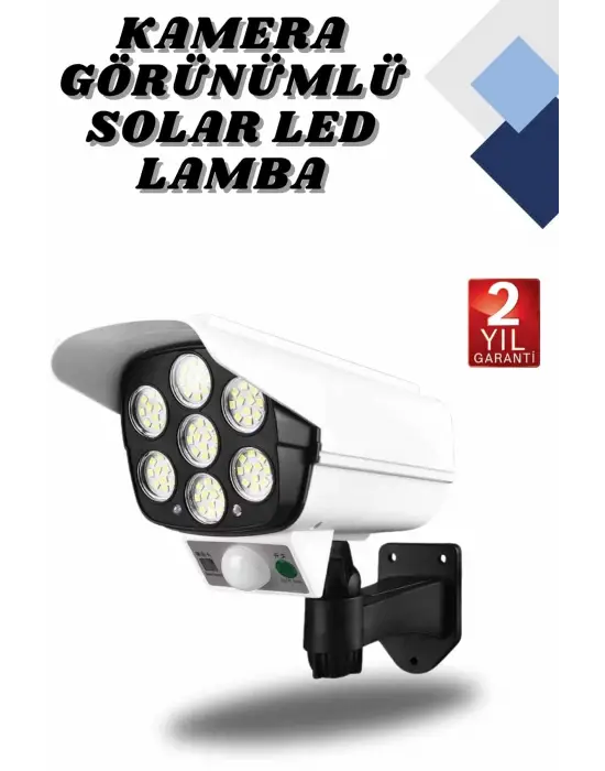 Kamera Görünümlü Led Lamba Dönebilen Bahçe Aydınlatması Duvar Lambası