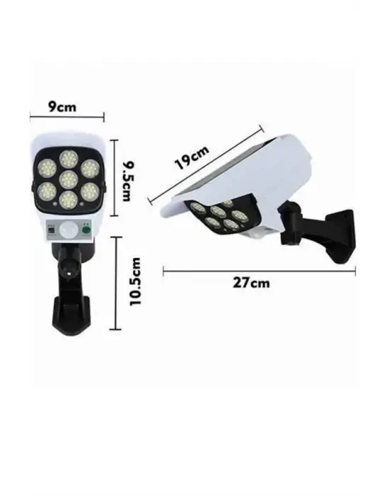 Kamera Görünümlü Led Lamba Dönebilen Bahçe Aydınlatması Duvar Lambası