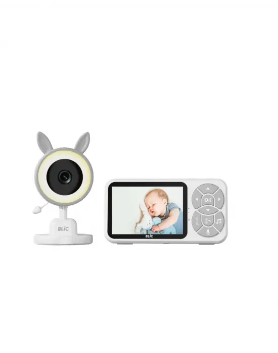 Karşılıklı Sesli Bebek Kamerası 4x Zoom Sıcaklık Sensörlü