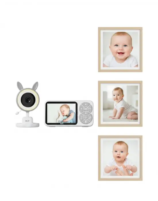 Karşılıklı Sesli Bebek Kamerası 4x Zoom Sıcaklık Sensörlü