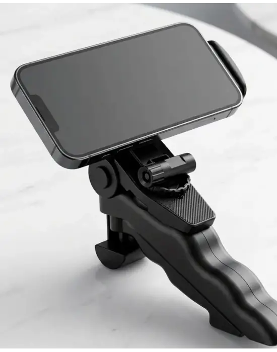 Katlanabilir Mini Telefon Tripodu Masaüstü Telefon Standı 360 Derece Ayarlanabilir