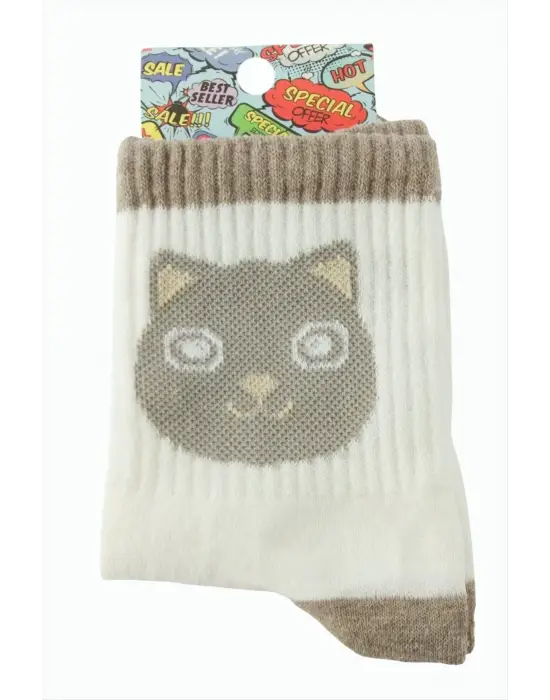 Kedi Kolej Çorap 8*28