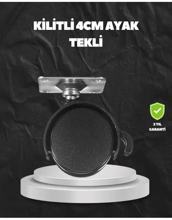 Kilitli 4 Cm Evrensel Tekerlek Ayak Tek Adet