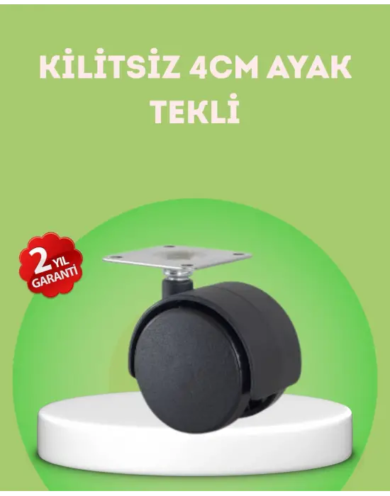 Kilitsiz 4 Cm Mobilya Ayağı Tek Adet Pratik Ve Dayanıklı