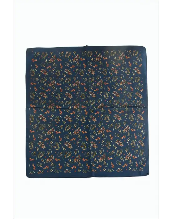 Kiraz Dal Desenli Zr Şifon Fular 50*50 cm