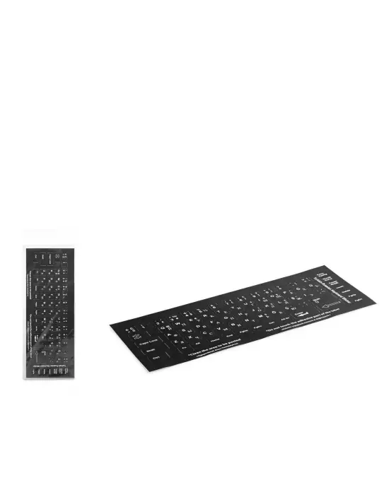 Klavye Stıcker Tuş Takımı Rusça Q Siyah HDX8258
